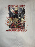 Just a girl horror shirt