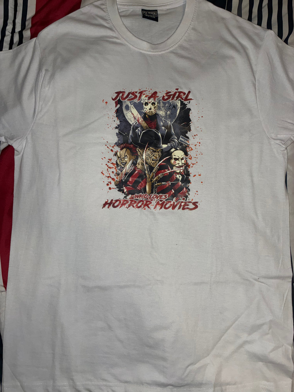 Just a girl horror shirt